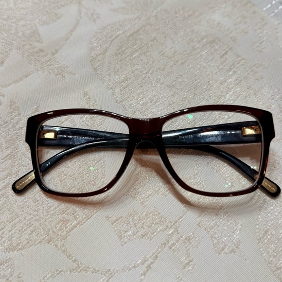 Dolce & Gabbana Dark Brown Women's Glasses - Picture 7 of 8